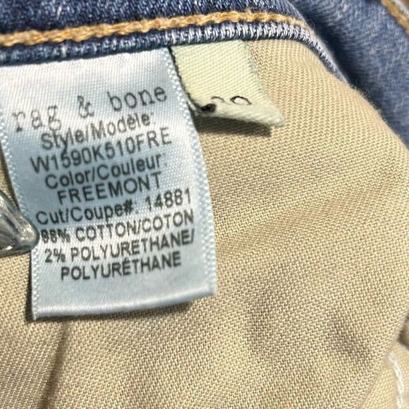 Revolve Rag & Bone DRE boyfriend Jeans in Fremont color - Picture 10 of 13